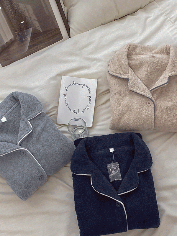 ❤당일발송❤ 벨라 양털 극세사 수면잠옷 커플 파자마세트 3color