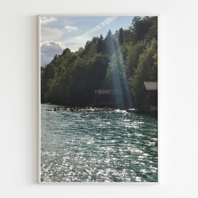 [꼼마레] 유럽 감성 실내 인테리어 포스터 - 스위스 보트