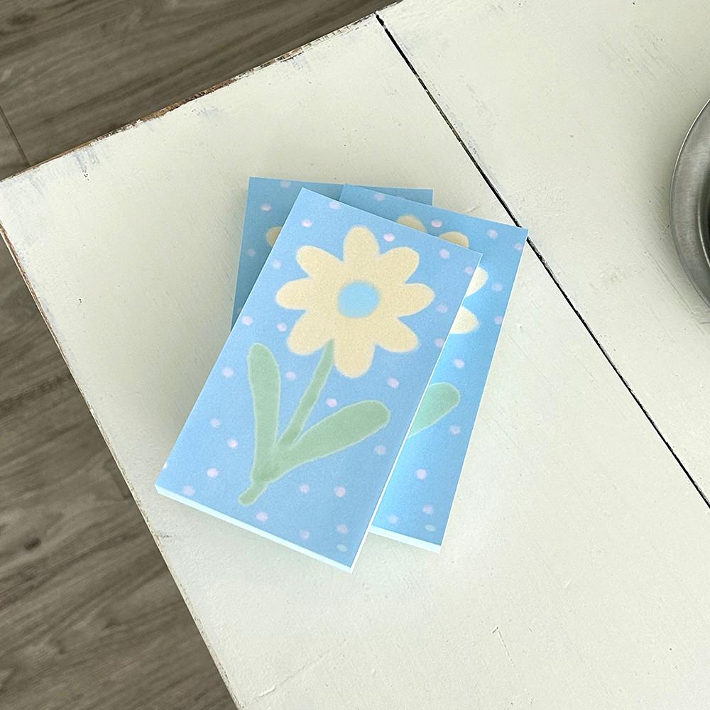 [아이민잇] 디어리스트 메모패드 - 블루 플라워 : I MEAN IT