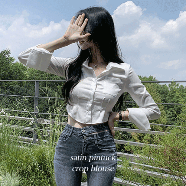 에리 핀턱샤틴셔츠 blouse