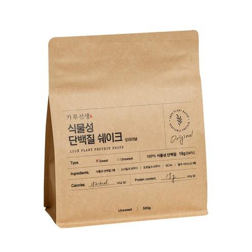 가루선생 식물성 단백질 쉐이크 오리지널, 500g, 1개 - 소고기/대두/기타 | 쿠팡