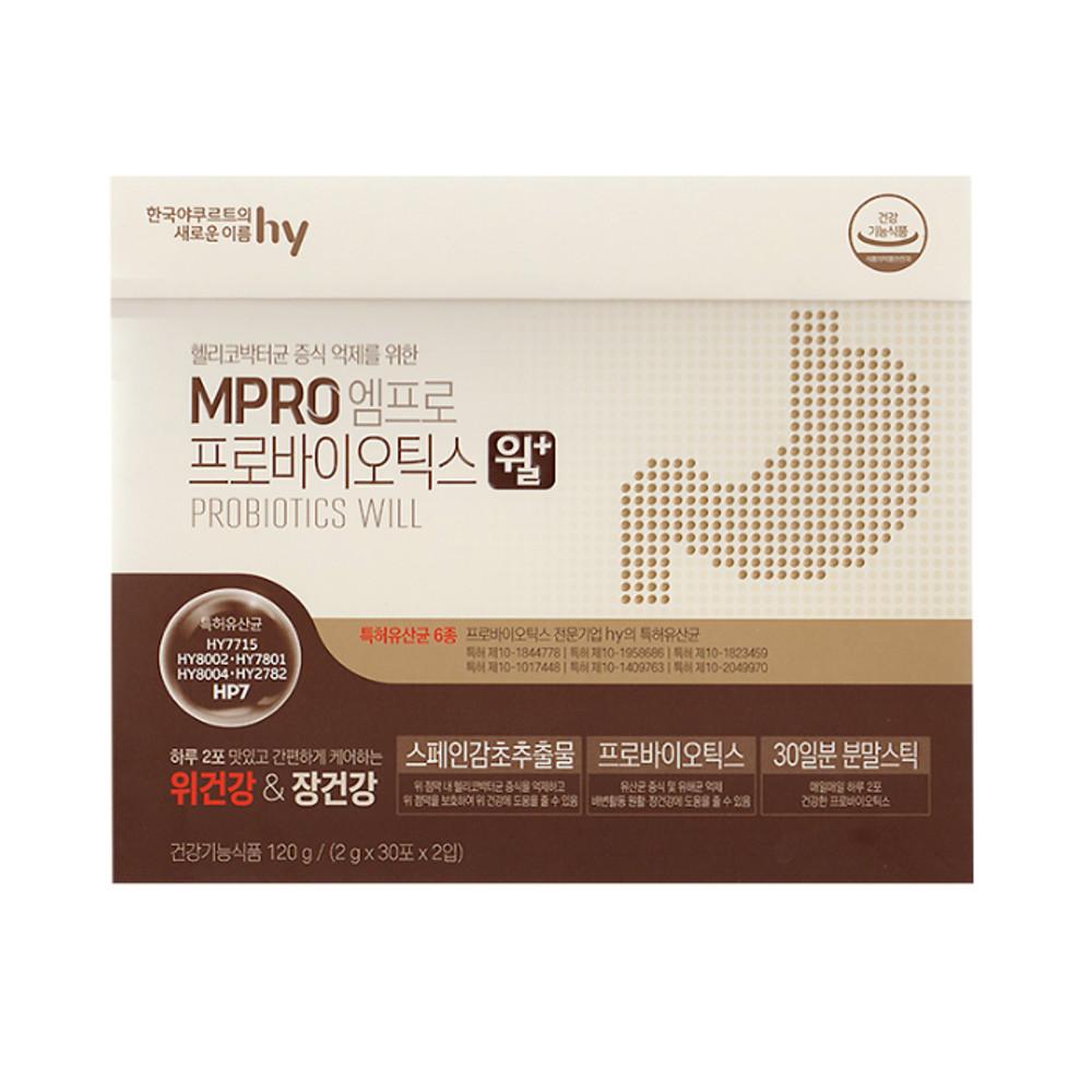 엠프로 프로바이오틱스 윌+ 2g x 60포 / 업그레이드 신제품