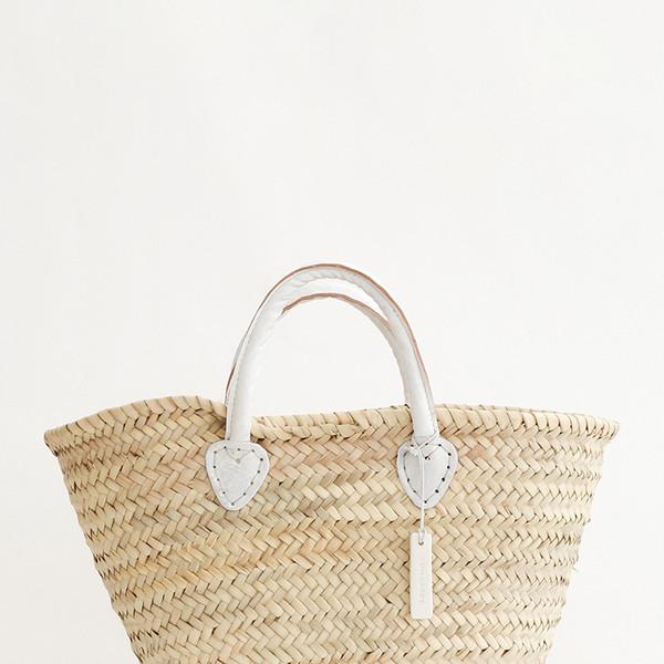 White Handle Tote - 화이트 핸들 마르쉐백