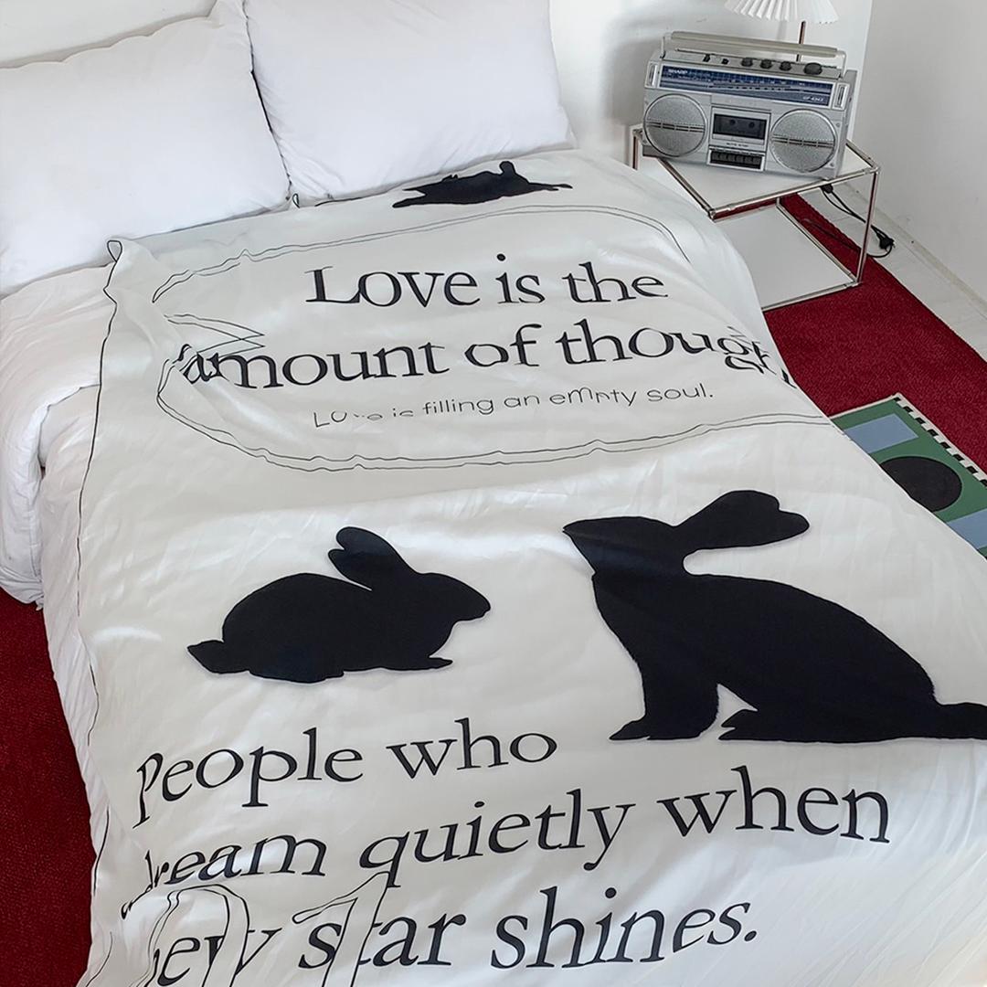 love rabbit, 비치지않는 감성 쉬폰 패브릭 포스터 part_02