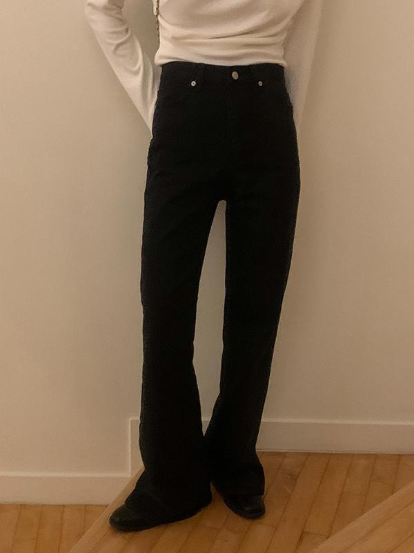 프렌치오브 [MADE/2만장돌파!]에펠 코튼 레직기 부츠컷 팬츠 (2color)(일반/기모ver)