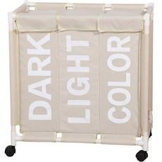 올리브엣 3단 이동식 빨래바구니