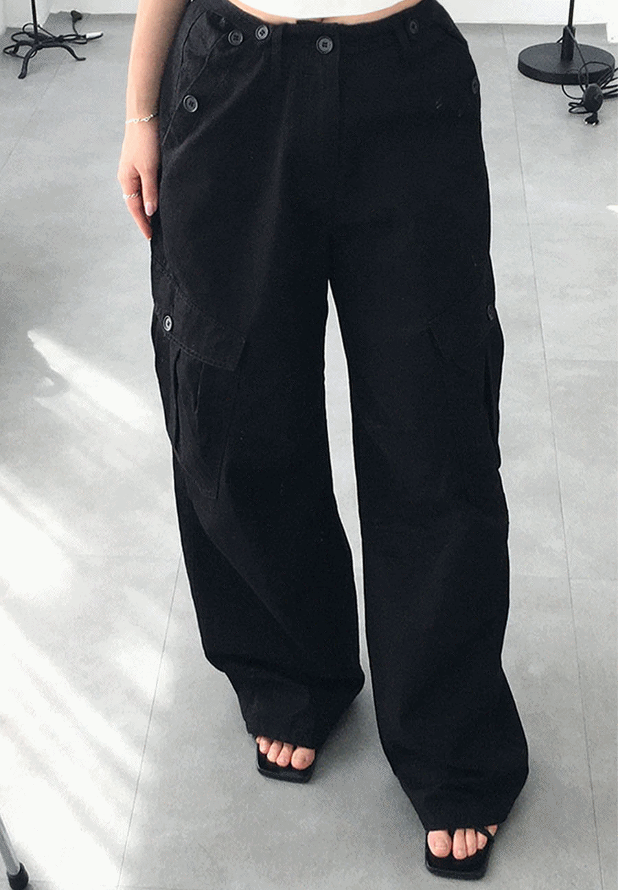 제니 와이드 카고 팬츠 3color