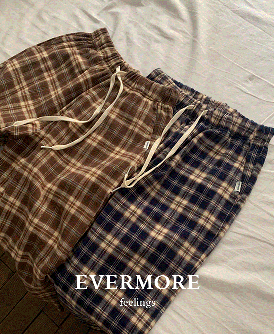 [evermore] 하우스체크팬츠 (2color) *일주일소요