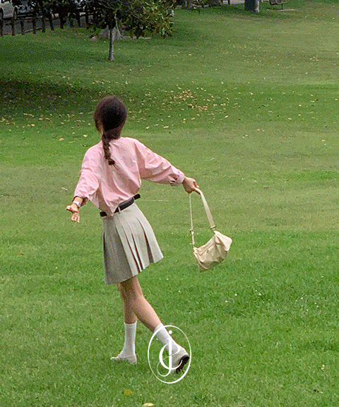 제이엘프 [another leeds] 보던 플리츠 미니 스커트 (벨트세트) (모달 30%)