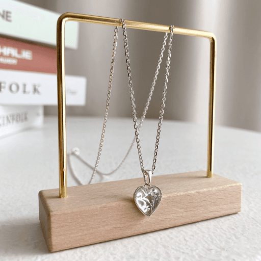 [은목걸이] 당초 수정 목걸이