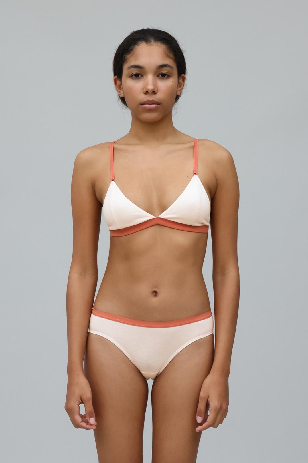 Stella Cotton Bralette - Pumpkin