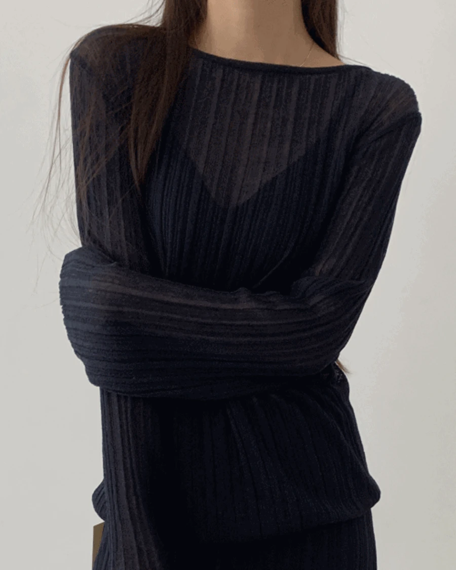 [네이비 LTC 단독/네이비,블루 당일출고] 아일린 니트 (4c)