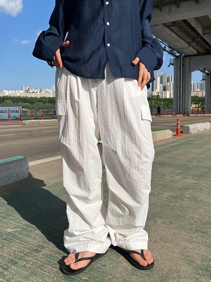 [주문 폭주] 위빙 나일론 카고 팬츠