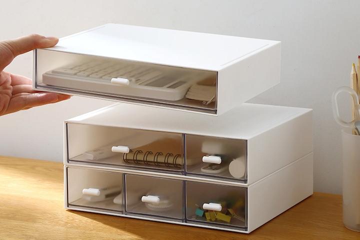 무한 수납 서랍 정리함 다용도 미니서랍 책상 화장품 정리 3칸 3colors