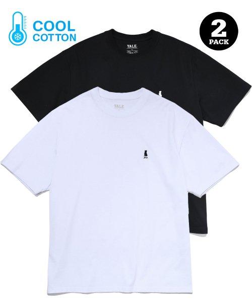 [COOL COTTON] 2PACK HERITAGE DAN TEE WHITE / BLACK