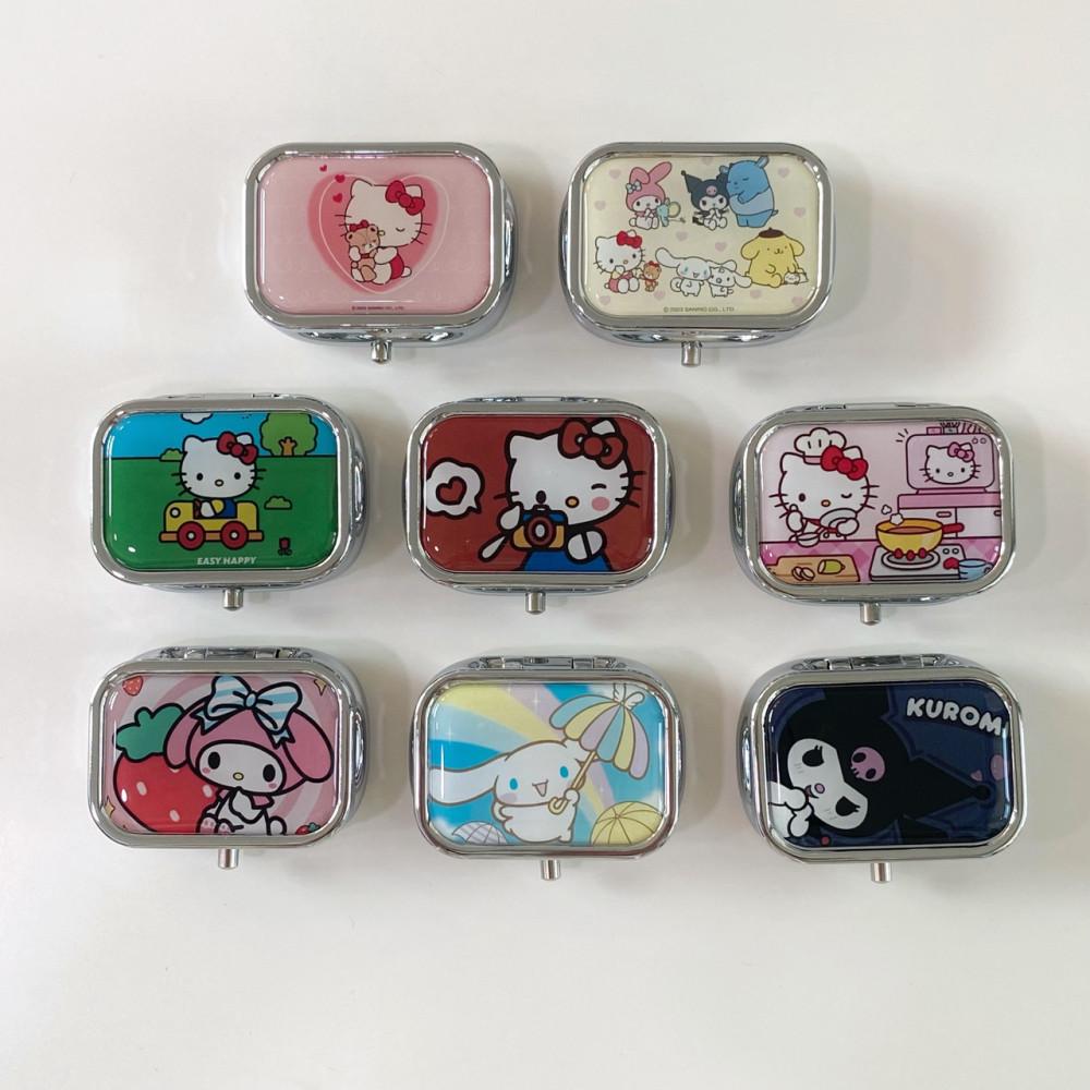 키티 미니 주얼리 케이스 악세사리 보관함 사각 8type 틴케이스 원형 추가 : 니케하우스