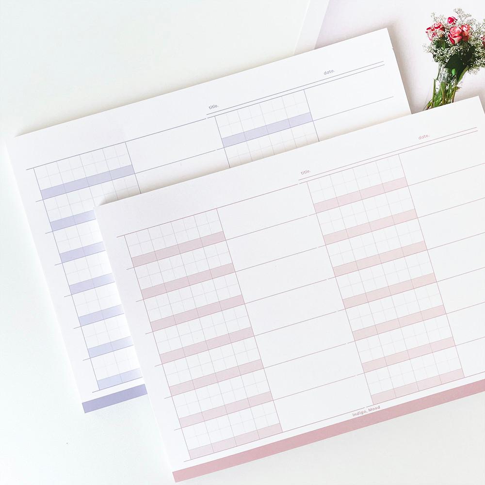 사자성어, B5 노트패드 한자 대 떡메 떡메모지