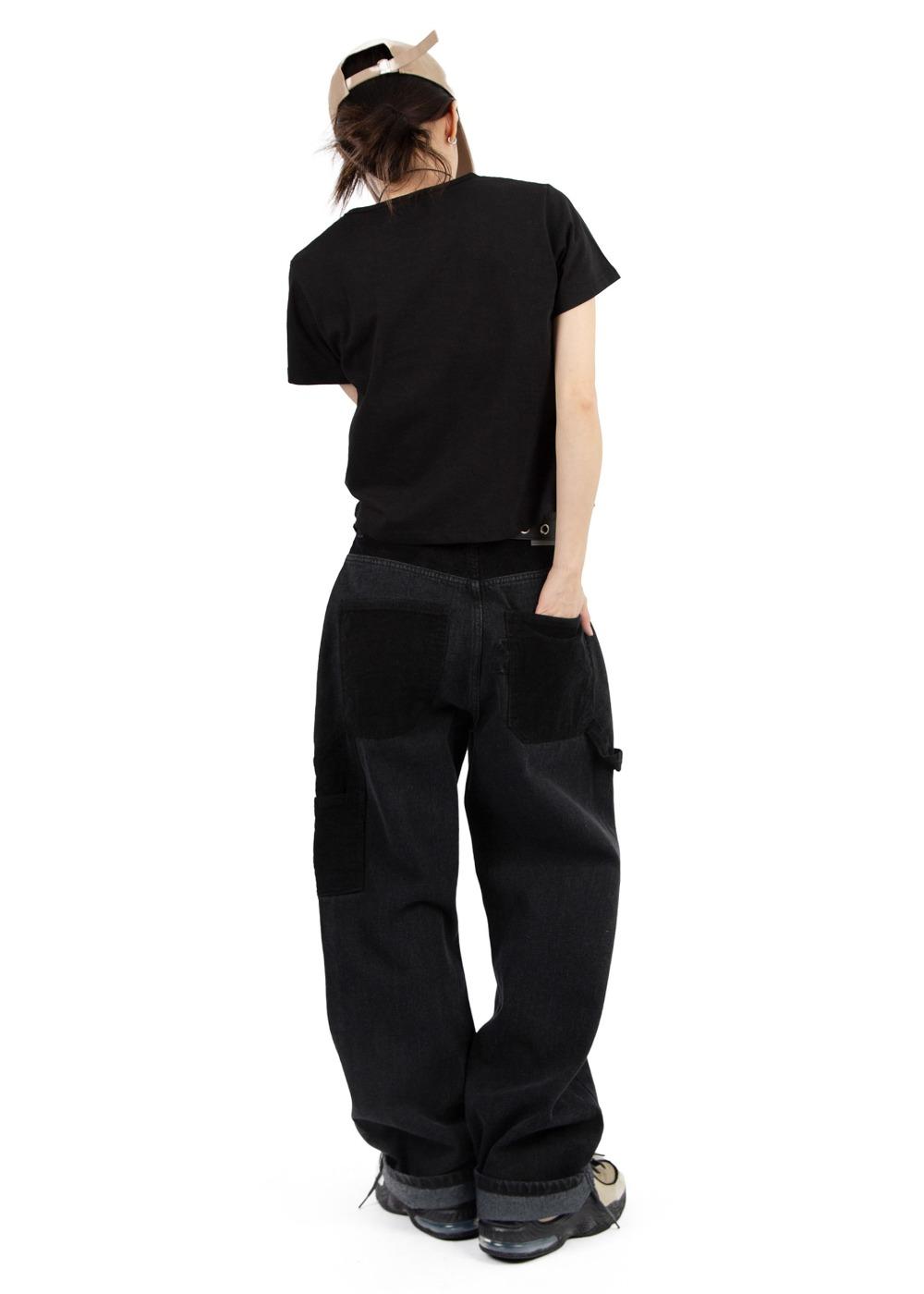CORDUROY POINT BLACK JEANS