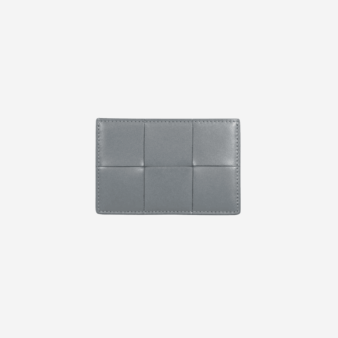 Bottega Veneta Credit Card Case Calfskin Thunder