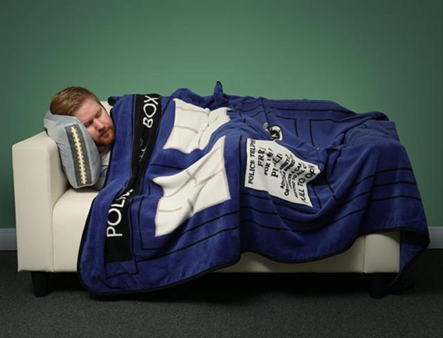 드라마 닥터후 타디스 담요 Doctor Who Blanket
