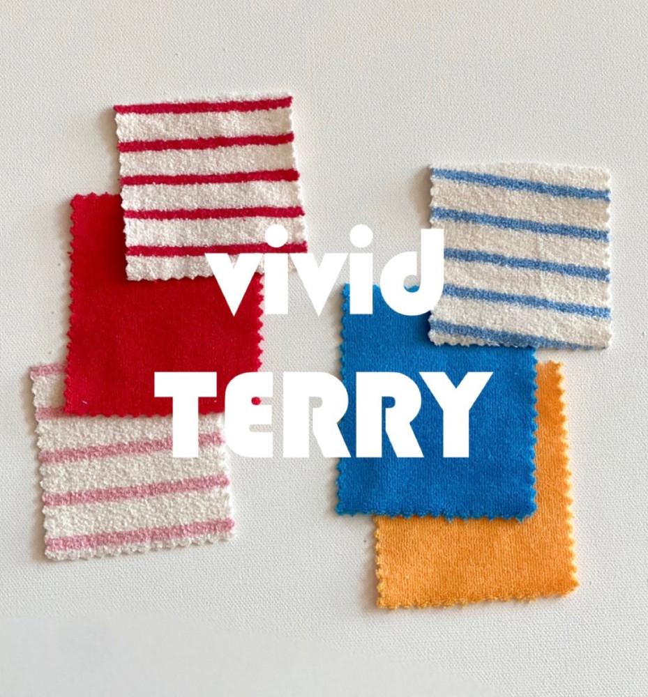 테리원단 무지 줄무늬 단가라 타올지