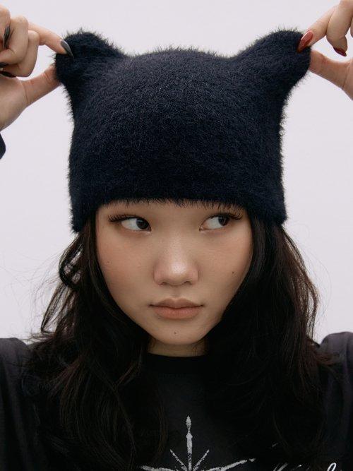 Meow Beanie BLACK