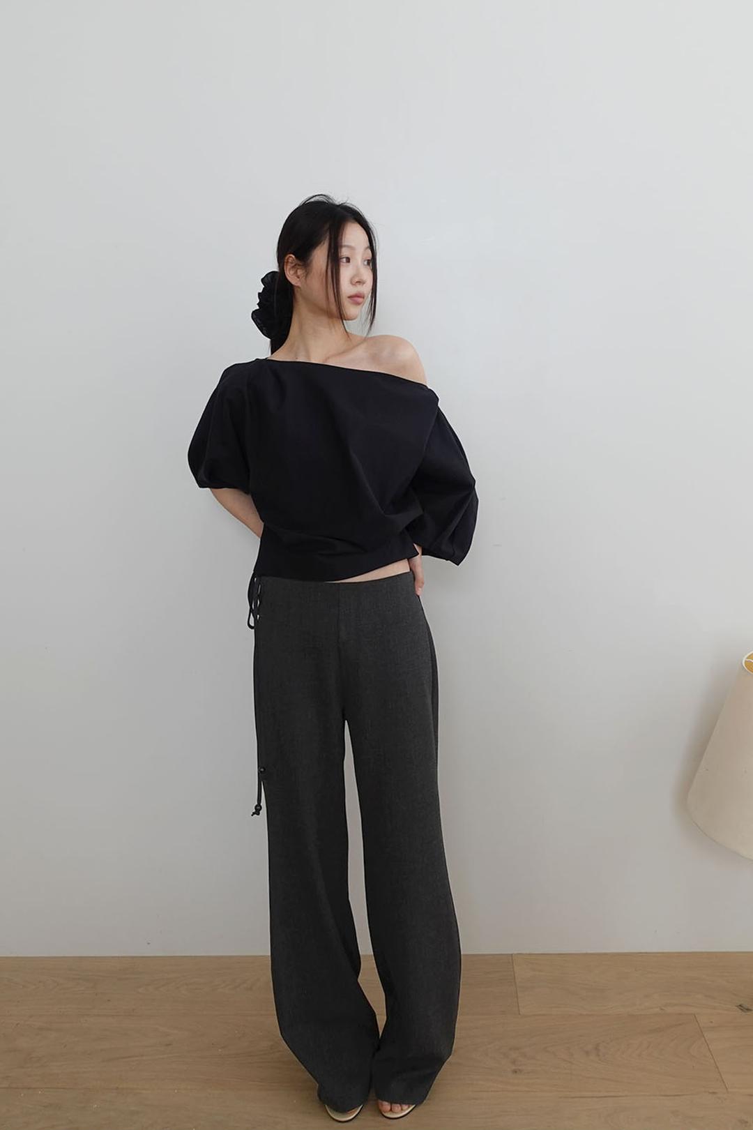 Beads silhouette trousers (2C)