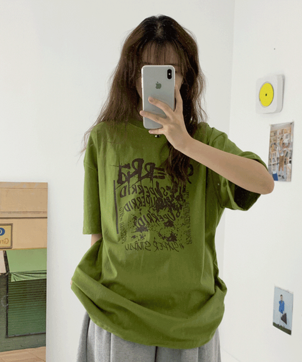 [UNISEX]리드 박시 반팔티셔츠