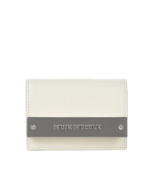 CRYSTAL ACCORDION WALLET_CREAM