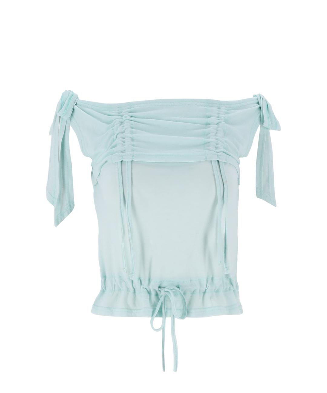 RABBIT SHIRRING T-SHIRT MINT