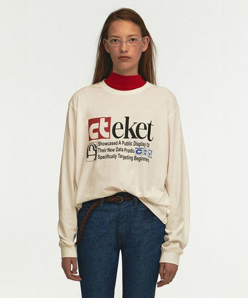 Plan L/S Tee White