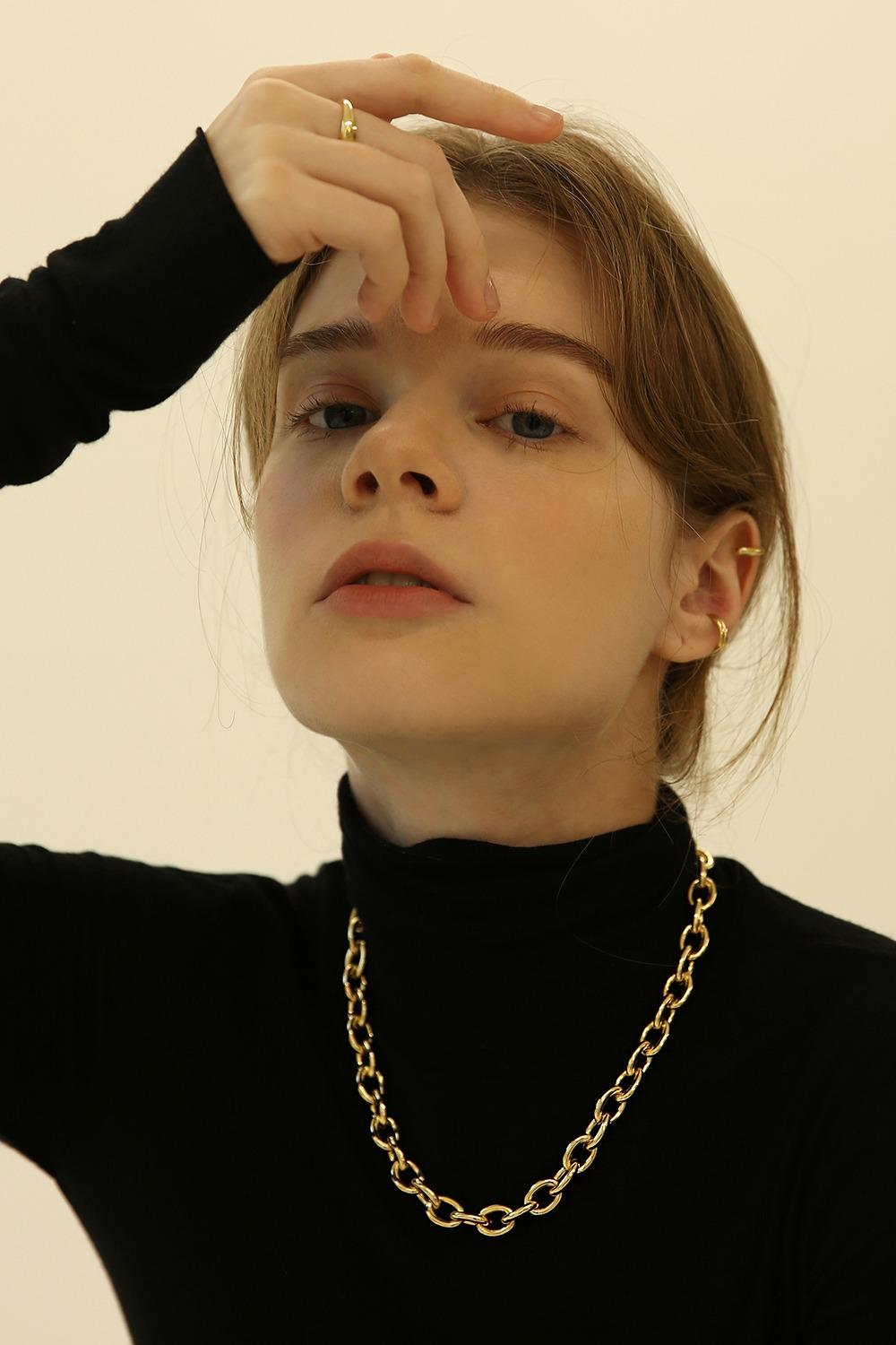 [수영, 솔라, 휘인]circle chain necklace N001