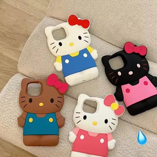 멜빵 화이트 태닝 고양이케이스