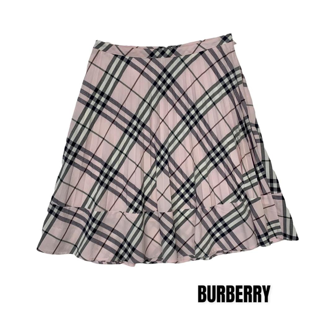 burberry pink check sk