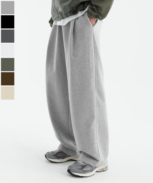 (Renew Ver.) 원턱 와이드 스웨트 팬츠 ( 7Color ) ( 기모선택 )