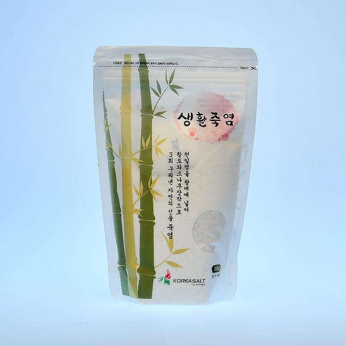3번 구운 생활죽염(bag) 300g(천일염을 대나무에 세번 구운 죽염)