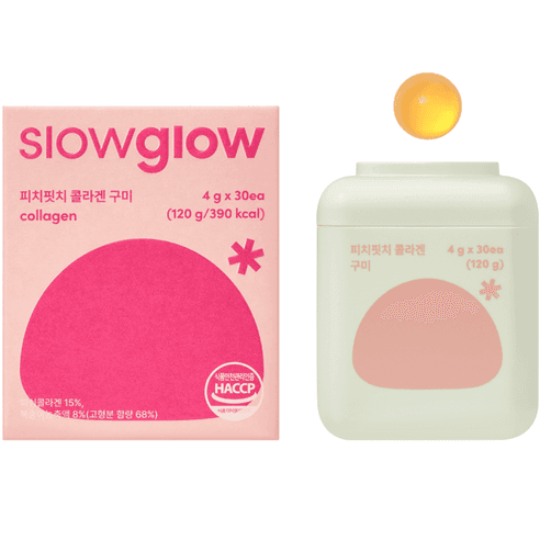 슬로우글로우 피치핏치 콜라겐 구미 4g, 30정, 1개 - 기타영양제 | 쿠팡