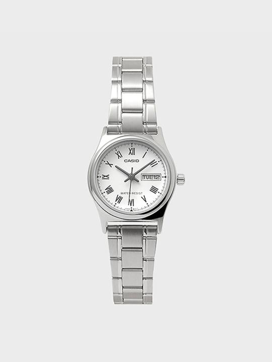 CASIO 카시오 LTP-V006D-7B 여성 메탈밴드 손목시계