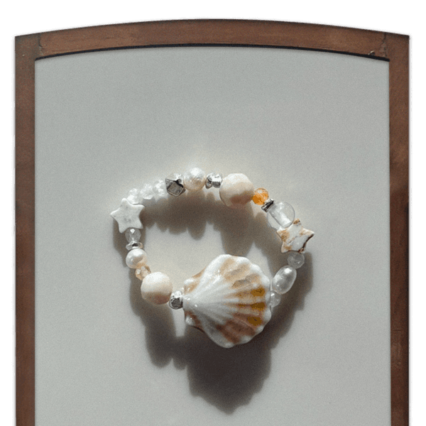 Shell Pop, beads ring