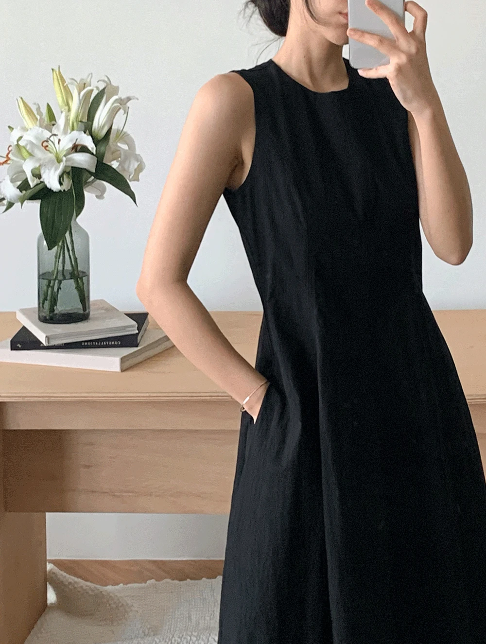 Easy pocket dress<font style="font-size:0px