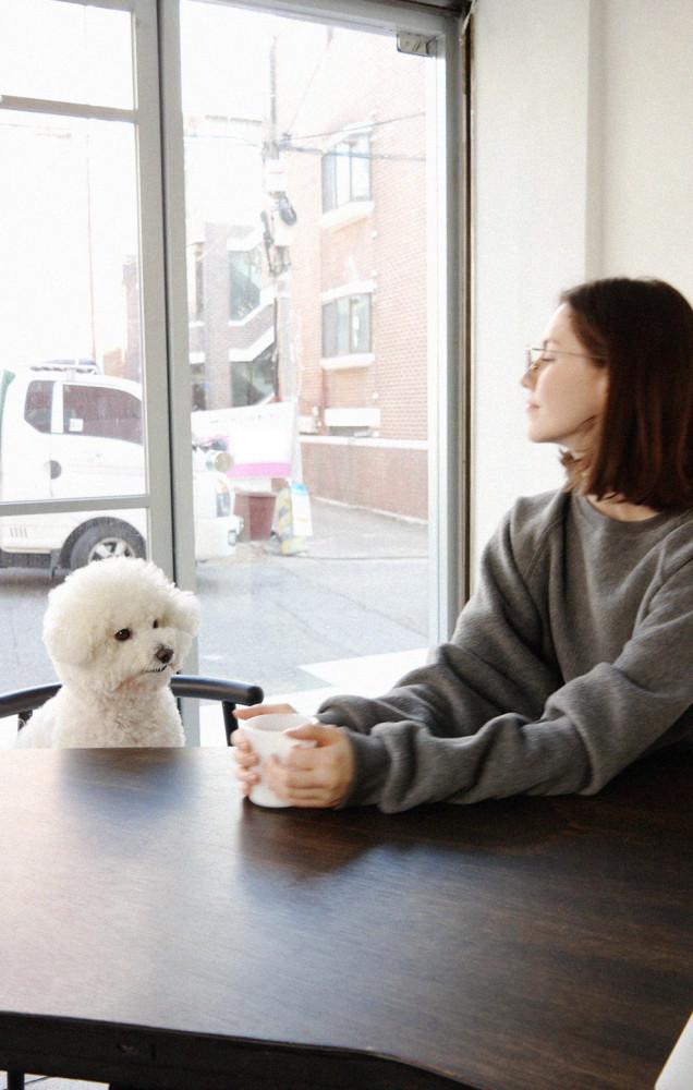 BORUS-PUPPY&COFFEE 플리스 스웻