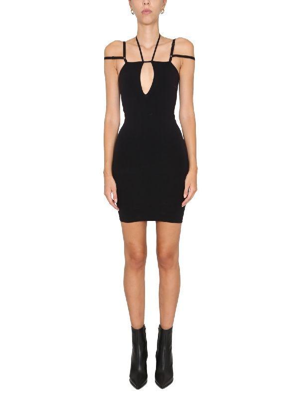 스트래피 컷아웃 바디콘 원피스