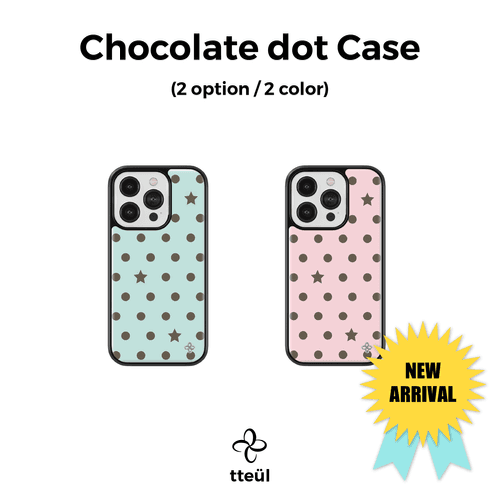 [글라스 범퍼] 초코 도트 케이스 (2 option / 2 color)