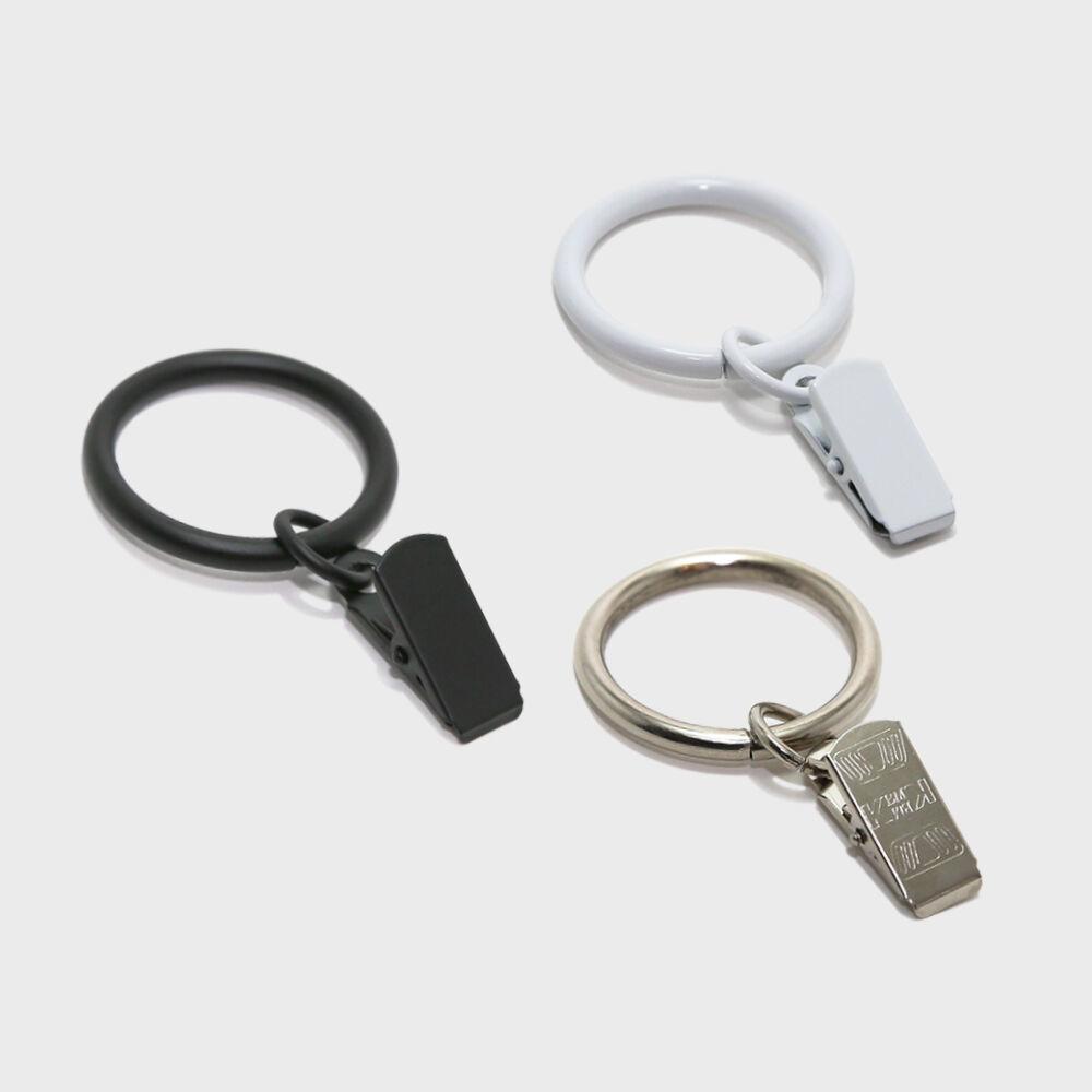 커튼집게링(화이트/실버/블랙)