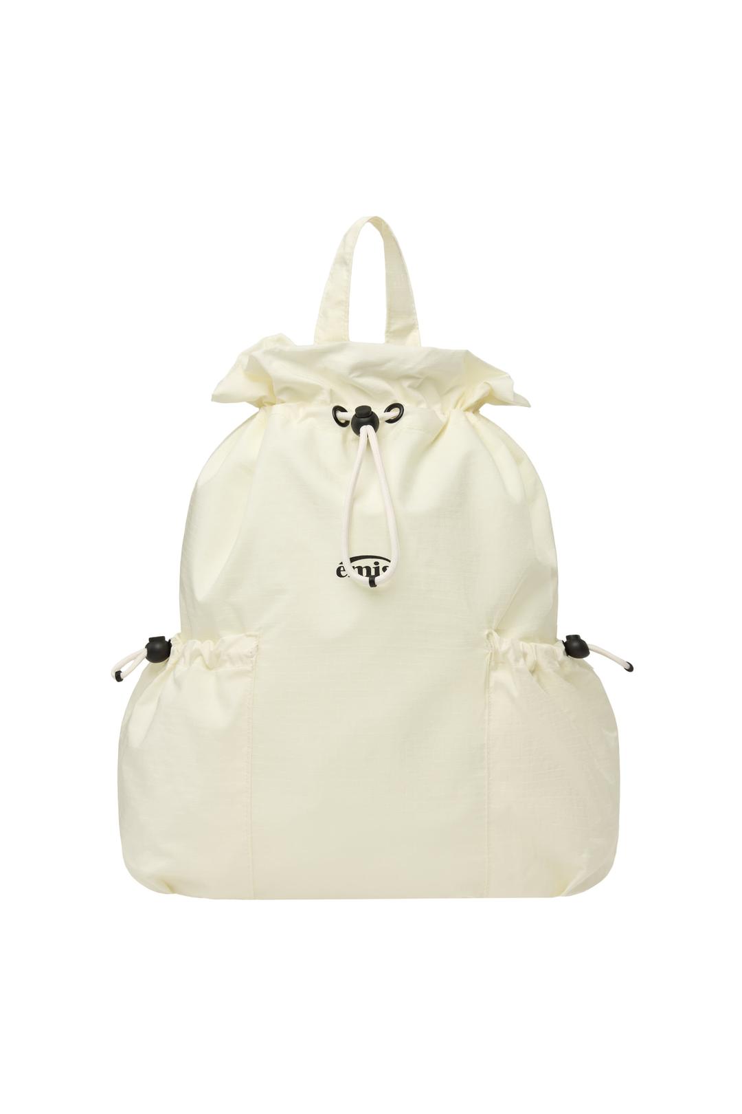 STRING ONE-SHOULDER BACKPACK-IVORY