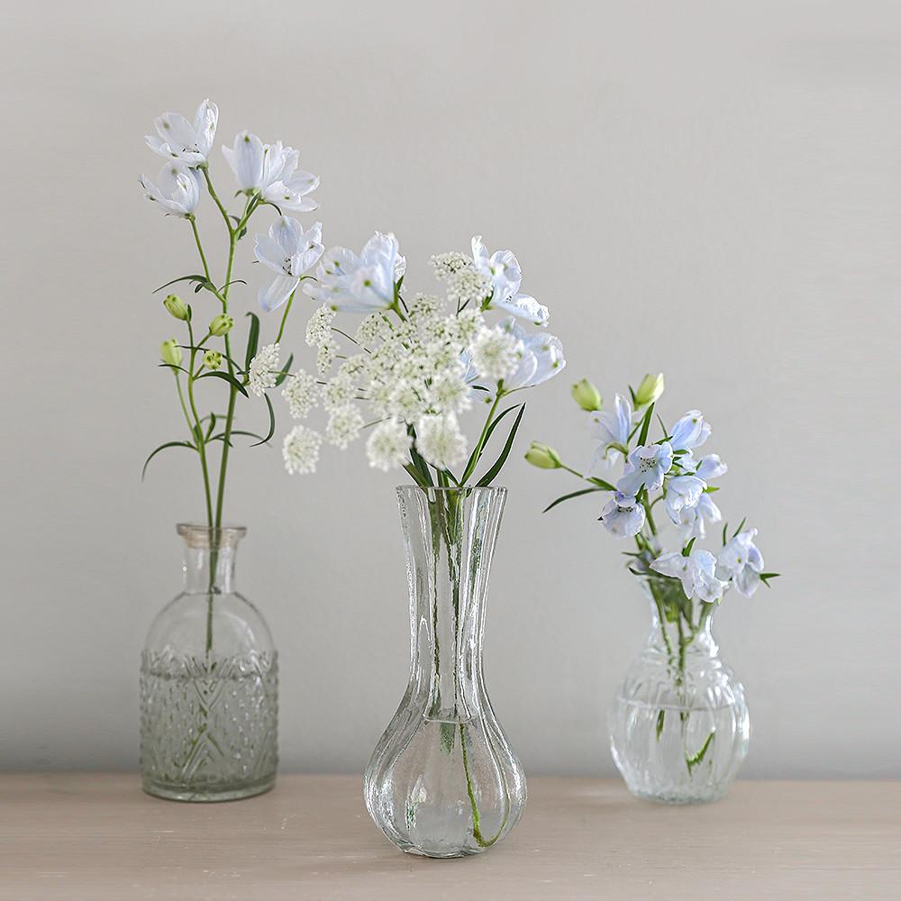 메종드파리 베이스 레이첼, 예쁜 유리화병, 프렌치 미니꽃병 Ø5.5x13 cm