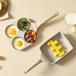 까로떼 인덕션 4구 에그팬 브런치 계란말이 프라이팬