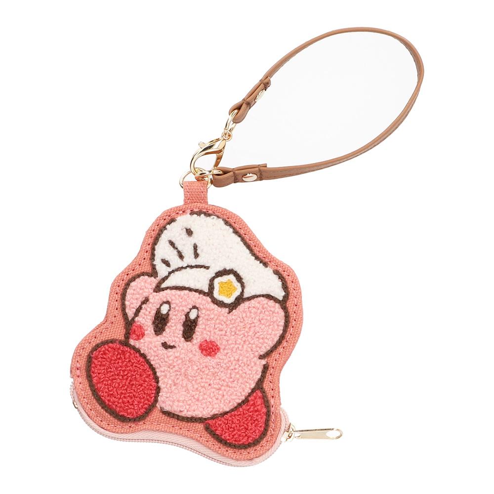커비 카페 커비 사가라 자수 미니 스트랩 파우치
