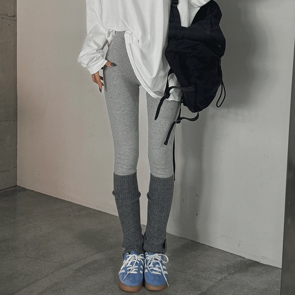 [오늘출발 블랙,차콜] 슬림골지스판레깅스-leggings