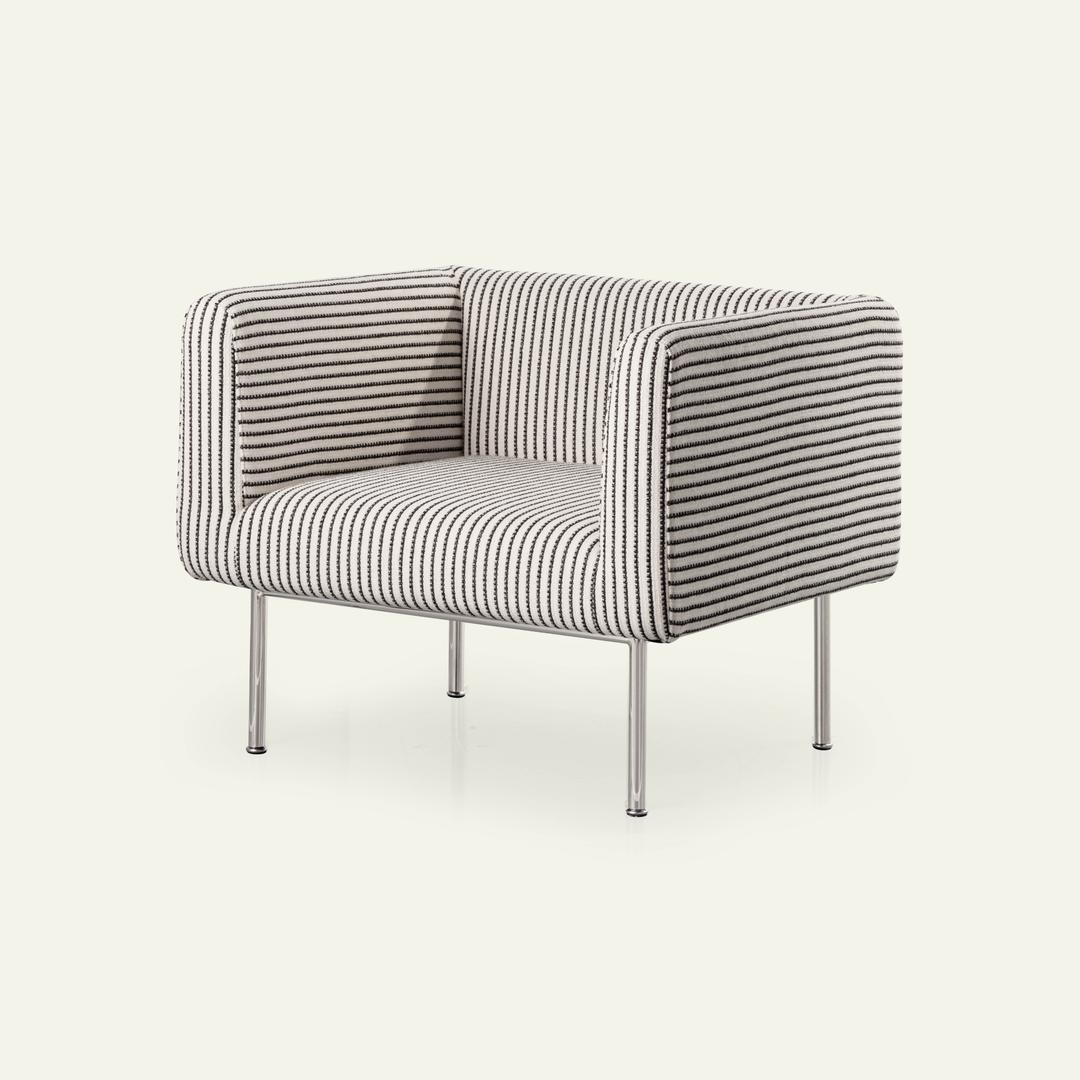 DUBU EASY CHAIR_BLACK STRIPE